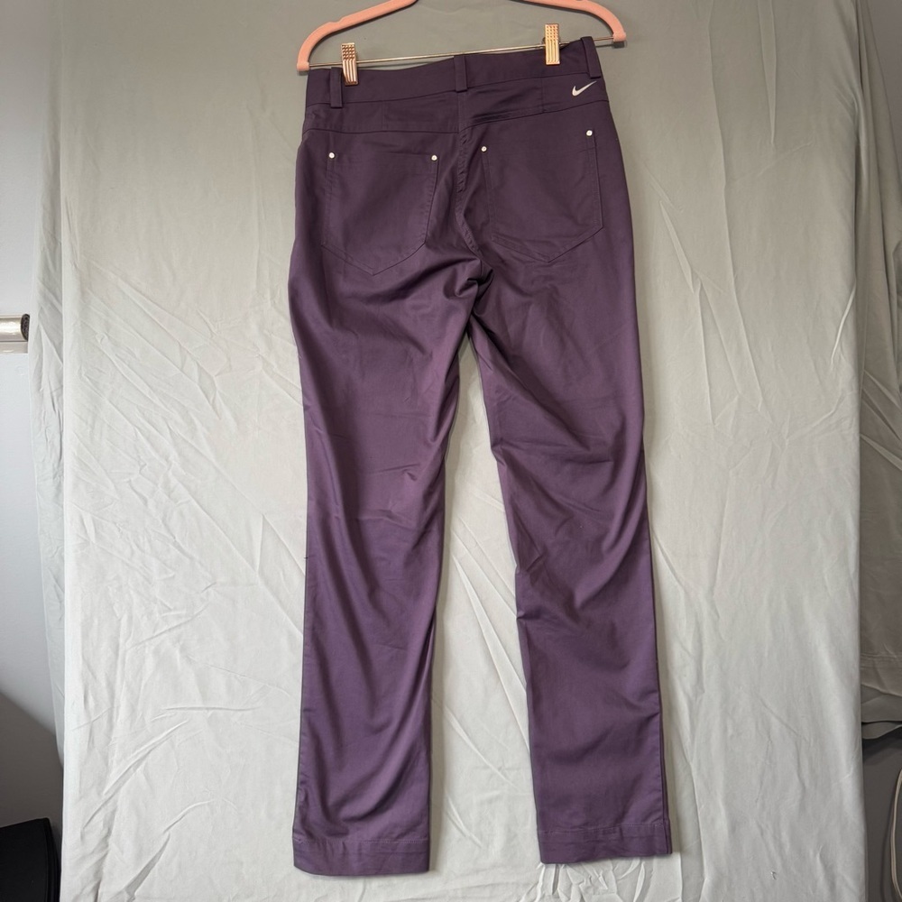 Nike Golf Womens Purple Straight Leg Pants Size 4 Sporty Casual Athletic - Picture 4 of 8